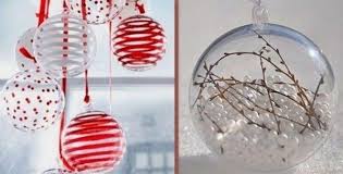 Guirlandes de noël à faire soimême. Comment Decorer Et Garnir Des Boules De Noel Transparentes Des Idees De Decos Boule De Noel Transparente Boule De Noel Tissu De Noel