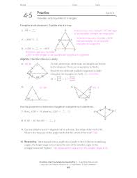 4 5 Practice Isosceles And Equilateral Triangles Fill Online Printable Fillable Blank Pdffiller
