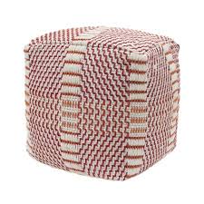 Check spelling or type a new query. Atticus Outdoor Handcrafted Boho Water Resistant Cube Pouf Red And Orange From Noble House Accuweather Shop
