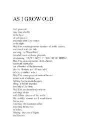 As I Grow Old By Brian Bilston Old Poetry Clever Quotes Poetry Words