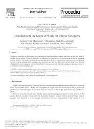 Luca interior design & build sdn bhd. Pdf Establishment The Scope Of Work For Interior Designers