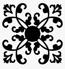 With its delicate diamond design, its one of the most elegant and easy crochet patterns out there! Ornamental Flourish Design Silhouette Pattern In The Victorian Era Hd Png Download Kindpng