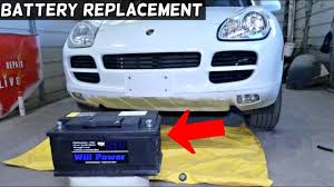 How To Replace Battery On Porsche Cayenne Audi Q7 Youtube