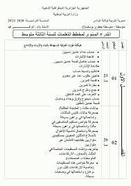 الشامل التعليمي التدرج السنوي لمخطط تعلمات الرياضيات للسنة الرابعة sheet music