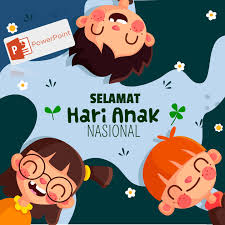 Di pagi idulfitri, setelah mandi dan bersih, setiap muslim didorong untuk menggunakan pakaian baru, apabila mereka bisa mengusahakannya. Template Powerpoint Ppt Gambar Ucapan Selamat Hari Anak Nasional Gratis Siap Pakai Tinggal Edit Sketzhbook