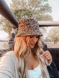 Tan Animal Print Bucket Hat Hats Outfits With Hats Animal Print