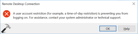 To locate and change this policy: Limit Local Account Use Of Blank Passwords To Console Logon Only