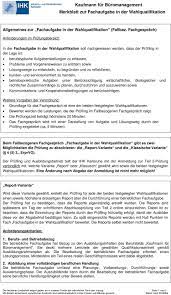 Eine musterprüfung der zwh steht nun frei zugänglich im prüferportal des deutschen handwerks zum download zur. Kaufmann Fur Buromanagement Merkblatt Zur Fachaufgabe In Der Wahlqualifikation Pdf Free Download