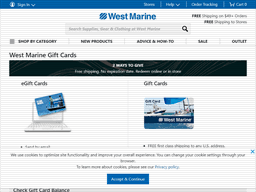 Thus hereby the article refers you to resolve your west marine gift card balance query by your own. West Marine Gift Card Balance Check Balance Enquiry Links Reviews Contact Social Terms And More Gcb Today