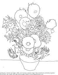 Van gogh starry night coloring page. Happy Family Art Original And Fun Coloring Pages