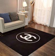 chanel large area rug etsy chanel inspired room carpet tiles rugs