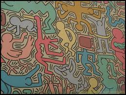 Big Walls By Keith Haring Pisa Italy This Wonderful Piece Covers The Entire Exterior Back Wall Of Church Of Sant Antonio In Pi Street Art Keith Haring Art