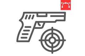 Download Shooter Game Line Icon Graphic By Fox Design Creative Fabrica SVG Cut Files