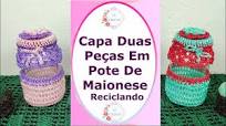 Capa Duas Peças Para Pote De Maionese Reciclando