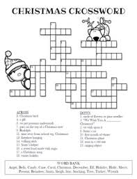 Crossword puzzles are for everyone. Christmas Crossword Puzzle Color And Bw Versions By Celebration Station
