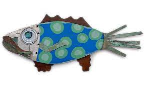 Fantasy Fish Wall Art Cool Cobalt Fish Wall Art Outdoor Wall Art Fish Art