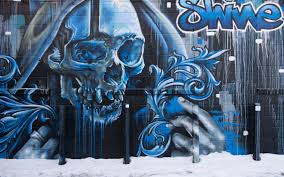 It is very popular to decorate the background of mac, windows, desktop or android device beautifully. Wallpaper Skull Graffiti Street Art Wall Street Art Graffiti Wallpapers 4k 3840x2400 Wallpaper Teahub Io