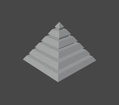 Pyramidal Structure 3d Model In 2020 3d Model Low Poly 3d Models 3d Assets