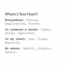 Where S Your Heart Zodiac Zodiac Signs Gemini Zodiac Signs Zodiac Sign Traits