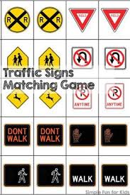 Play A Game To Learn About Traffic Signs This Printable Traffic Signs Matching Game Is Great For Le Transportation Preschool Traffic Signs Creative Curriculum