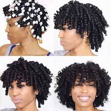 Flexi rod hairstyle on medium hair. Roller Sets Can Help Your Natural Hair Growth Here S How