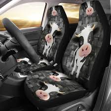 Cute Cow Print Car Seat Covers Free Shipping In 2020 Car Seats Cute Cows Cow Print