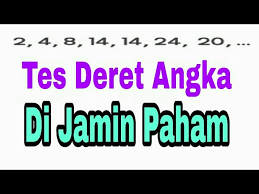 Deret bilangan terdiri dari empat macam, yaitu fibonnaci, larik, tingkat, dan kombinasi. Tes Deret Angka Youtube