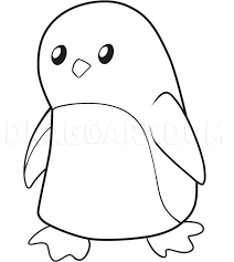 Now you can still paint the motif. How To Draw A Penguin For Kids Step By Step Drawing Guide By Dawn Dragoart Com
