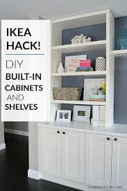 Discover the best designs in this gallery and try out your favorite! Ikea Diy Built In Hack Using Ikea Cabinets And Shelves Family Room Storage Built In Shelves Living Room Ikea Diy