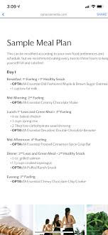 Pin By Luz Marina Pena On Optavia In 2020 Sample Meal Plan Meal Planning Diet Recipes
