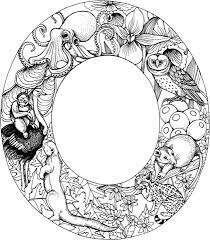 coloriage lettre o coloriages a imprimer gratuits ascension