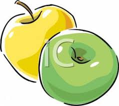 That is currently the only apple that's gmo and approved for sale in the u.s. A Yellow And A Green Apple Clipart Image