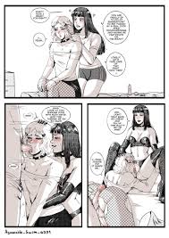 Rule 34 - 1girls 2boys Agreeable Swim 6551 Assisted Fellatio Bisexual  Bisexual Male Biting Lip Blowjob Booty Shorts Choker Comic Crossdressing  Cunnilingus English Text Fellatio Female Female Supporting Yaoi Femboy  Feminine Male