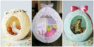 Diy cute easter animals from egg cartons crafts for kids. These Diy Sugar String Easter Baskets Are The Most Adorable Decorations