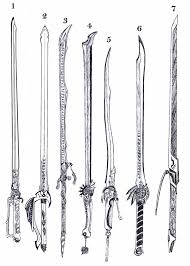 Blade Set 2 Sword Drawing Sword Design Weapon Concept Art