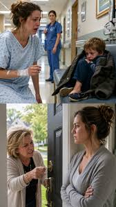 I woke up after surgery and found my four-year-old son alone on a hospital  bench, crying into my coat. When I called my mother, she didn't sound  worried at all. She laughed