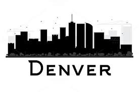 Black And White Denver Skyline Silhouette Denver City Skyline Silhouette Skyline Silhouette City Silhouette City Sketch