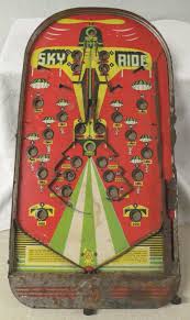 Vintage Collectibles Sky Ride Pinball Game 23 Tall Barn Find Great Patina Ebay Pinball Game Pinball Sky Ride