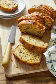 Cheddar Bacon And Chive Quick Bread Recipe Savoury Baking Christmas Breakfast Recipe Recipes
