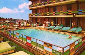 Aristocrat Motel In Atlantic City 1960 S Vintage Pool Parties Modern Pools Googie Architecture