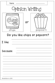 Writing sentences tells what someone or something is doing. Free Opinion Writing Worksheet For Early Elementary Second Grade 1st Worksheets Printable Samsfriedchickenanddonuts