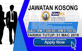 Syarikat yang telah beroperasi semenjak tahun 2001 bertempat di 21.01, level 21, komplek. Jawatan Kosong Unikl Universiti Kuala Lumpur 31 Mac 2018 Kerja Kosong Unikl Universiti Kua Education In Malaysia Corporate Management Online University