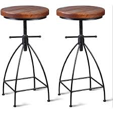 Industrial accents compliments the rusticity of this space, including metal stools, stainless steel appliances and soapstone countertops. Williston Forge Industrial Vintage Rustic Bar Stool Kitchen Counter Height Adjustable Metal Stool Swivel Stool 24 Inch Fully Welded Set Of 2 Wayfair