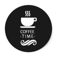 Black And White Coffee Time Classic Round Sticker Modern Gifts Cyo Gift Ideas Personalize Black And White Coffee Coffee Stickers Coffee Time