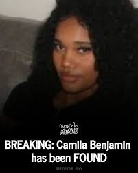 UPDATE: Camila Benjamin has been found safe and is back with her family.