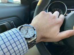 Omega W Seamaster 300m White Wave Dial Watches