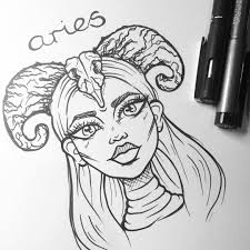 A Little Wip Thinking About Creating A Zodiac Series Let Me Know If You Guys Would Like To See Yours Done I Might Girl Drawing Mermaid Drawings Drawings