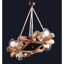 Sevenlight Yagmur 4lu Rustik Halatli Ahsap Avize 159 90 Tl Ve Ucretsiz Kargo Ile N11 Com Da Di Ger Avize Fiyati Dekorasyon Avize Rustik Aydinlatma Elemanlari