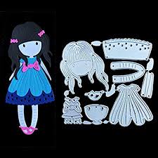 Livestream demos of machinery and materials. Amazon Com Girl Cutting Dies For Diy Scrapbook Supplies Metal Die Cuts For Card Making Diy Scrapbooking And Embossing Paper Craft A
