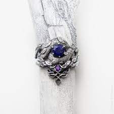 Blue Dragon Ring Set Dragons And Medieval Forest Inspired Perfect As Engagement And Wedding Ri Dragon Ring Engagement Boho Engagement Ring Etsy Wedding Rings
